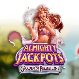 Almighty Jackpots: Garden of Persephone logo by Novomatic at Boombet Casino