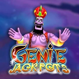 Genie Jackpots slot logo by Blueprint Gaming at Boombet Casino