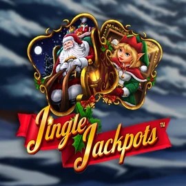 Jingle Jackpots online game logo by Dragon Gaming on boombetcasino.eu