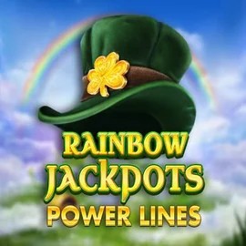 Rainbow Jackpots Power Lines logo by Red Tiger Gaming Boombet Casino