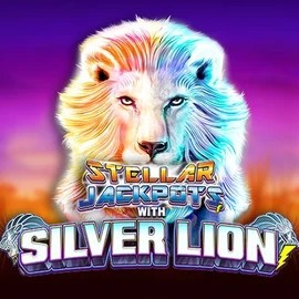 Stellar Jackpots with Silver Lion logo – Jackpots by Lightning Box Game at Boombet Casino