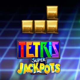 Tetris Super Jackpots slot visual from WMS available on boombetcasino.eu